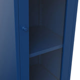 Steel Storage Cabinet With Clear Glass Panels - Frank