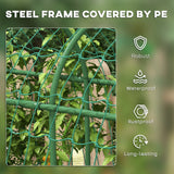 Steel Tall Garden Trellis 182cm Wide - Velmora