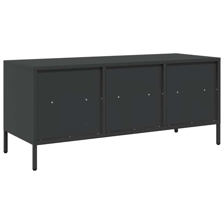 Steel TV Stand 101.5cm Wide With 3 Drawers - Vantage Home