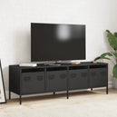 Steel TV Stand 135cm Wide With 4 Drawers - Vantage Home