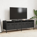 Steel TV Stand 135cm Wide With 4 Drawers - Vantage Home
