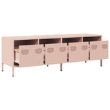Steel TV Stand 135cm Wide With 4 Drawers - Vantage Home