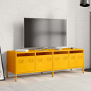 Steel TV Stand 135cm Wide With 4 Drawers - Vantage Home