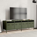 Steel TV Stand 135cm Wide With 4 Drawers - Vantage Home