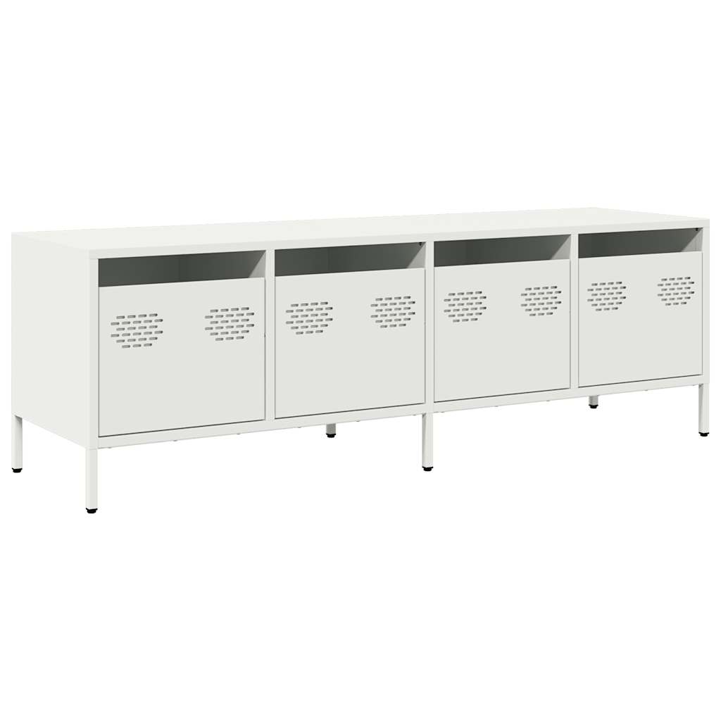 Steel TV Stand 135cm Wide With 4 Drawers - Vantage Home