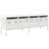 Steel TV Stand 135cm Wide With 4 Drawers - Vantage Home