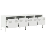 Steel TV Stand 135cm Wide With 4 Drawers - Vantage Home