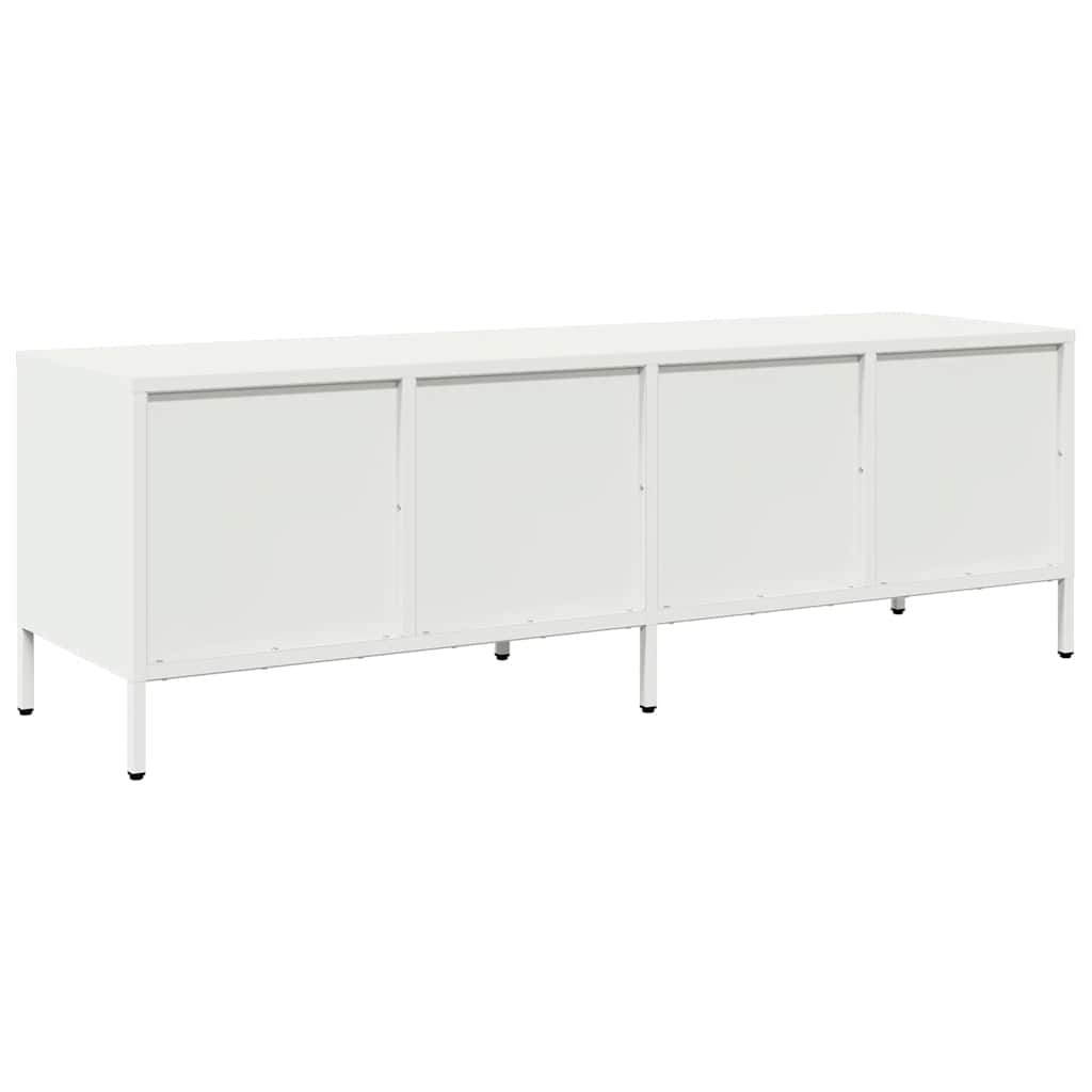 Steel TV Stand 135cm Wide With 4 Drawers - Vantage Home