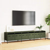 Steel TV Stand 202cm Wide With 6 Drawers - Vantage Home