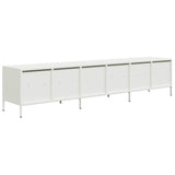 Steel TV Stand 202cm Wide With 6 Drawers - Vantage Home