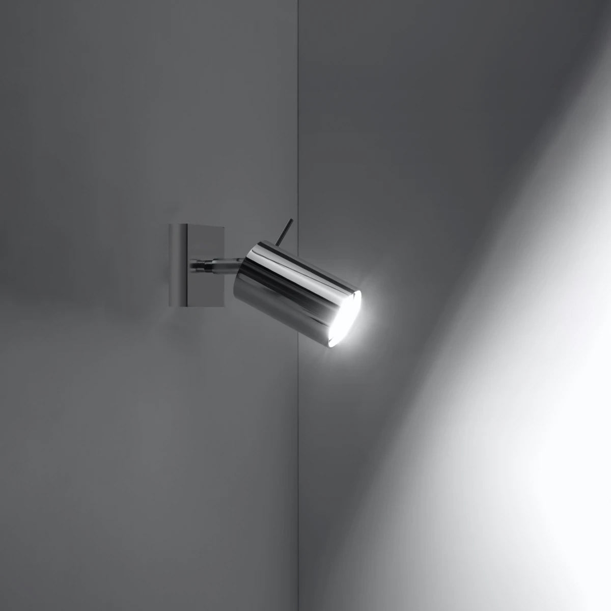 Steel Wall Light With 1 Ring Lamp - Bittersweet Shimmer