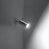 Steel Wall Light With 1 Ring Lamp - Bittersweet Shimmer