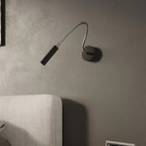 Steel Wall Light With Axil Lamp - Bittersweet Shimmer