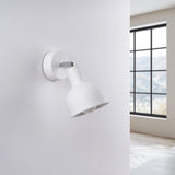 Steel Wall Light With Elba Lamp - Bittersweet Shimmer