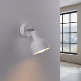 Steel Wall Light With Elba Lamp - Bittersweet Shimmer