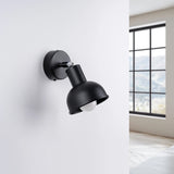 Steel Wall Light With Elba Lamp - Bittersweet Shimmer