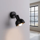 Steel Wall Light With Elba Lamp - Bittersweet Shimmer