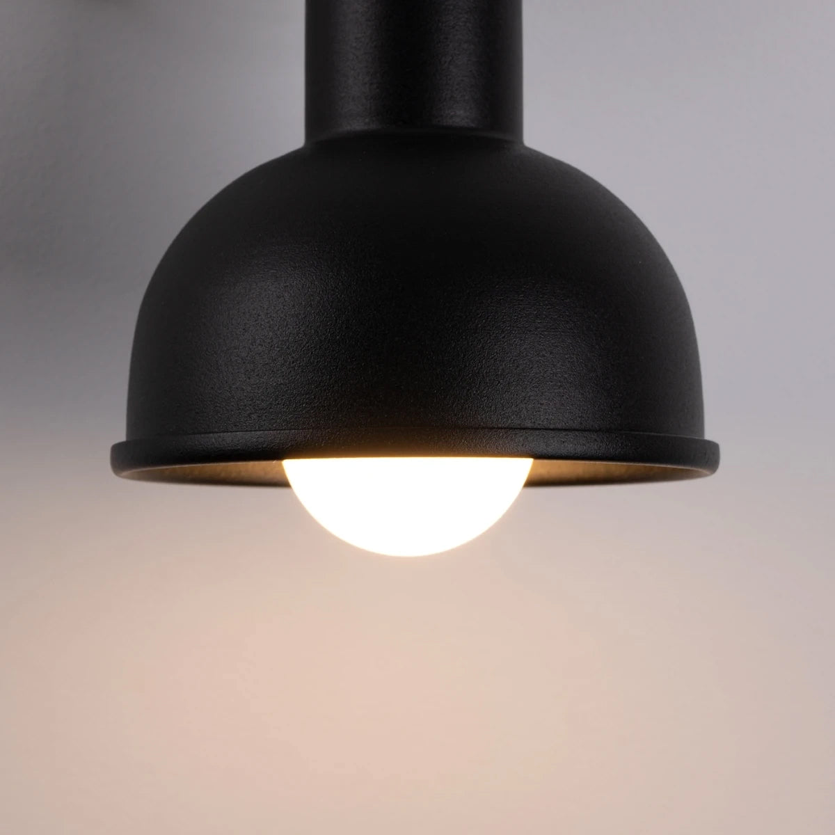 Steel Wall Light With Elba Lamp - Bittersweet Shimmer