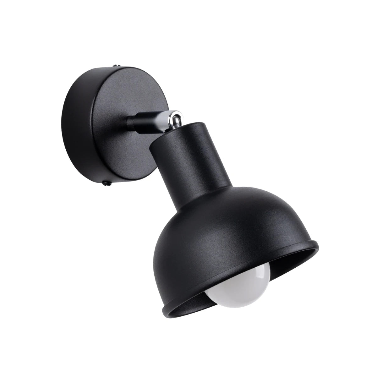 Steel Wall Light With Elba Lamp - Bittersweet Shimmer