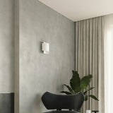Steel Wall Light With Impact Lamp - Blue Sapphire