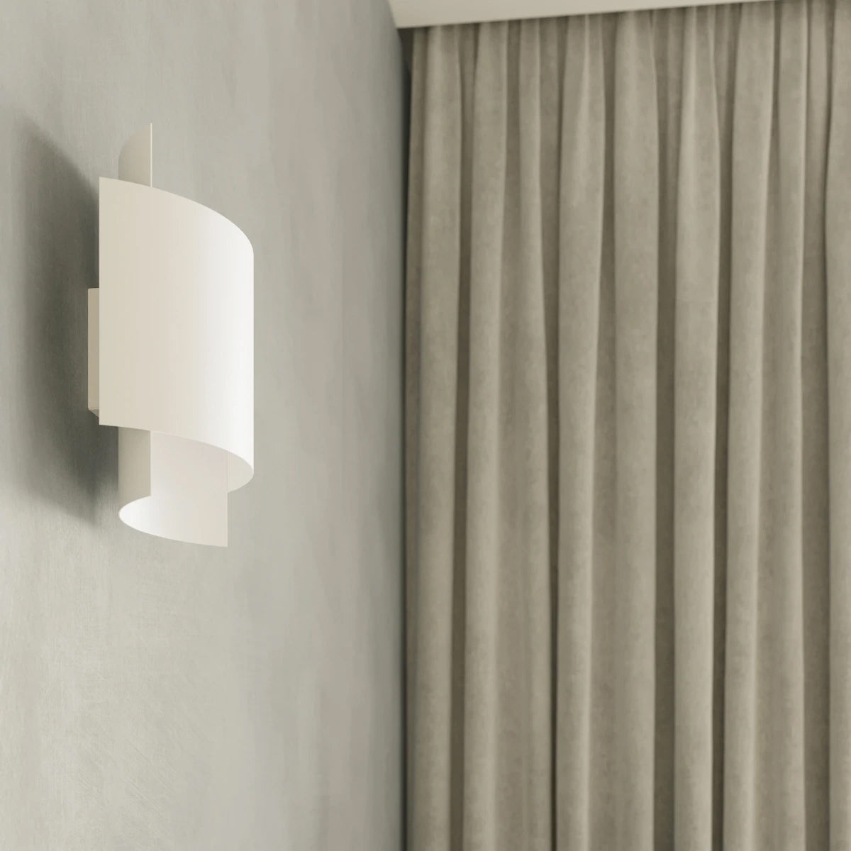 Steel Wall Light With Impact Lamp - Blue Sapphire