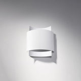 Steel Wall Light With Impact Lamp - Blue Sapphire