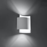 Steel Wall Light With Impact Lamp - Blue Sapphire