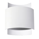 Steel Wall Light With Impact Lamp - Blue Sapphire