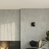 Steel Wall Light With Impact Lamp - Blue Sapphire