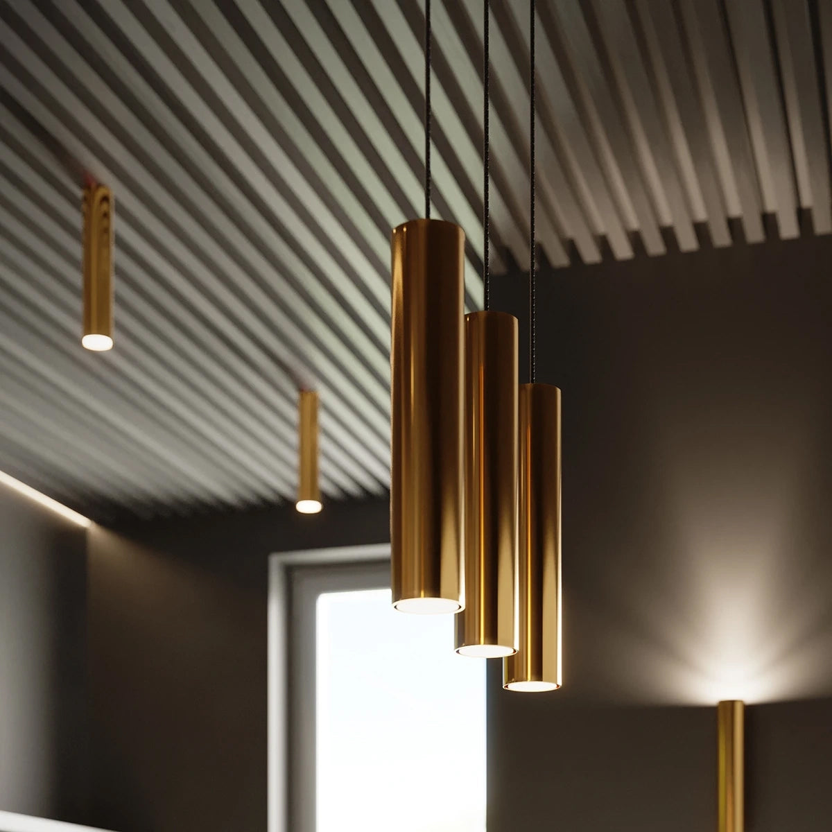 Steel Wall Light With Lagos 2 Lamp - Ocean Green