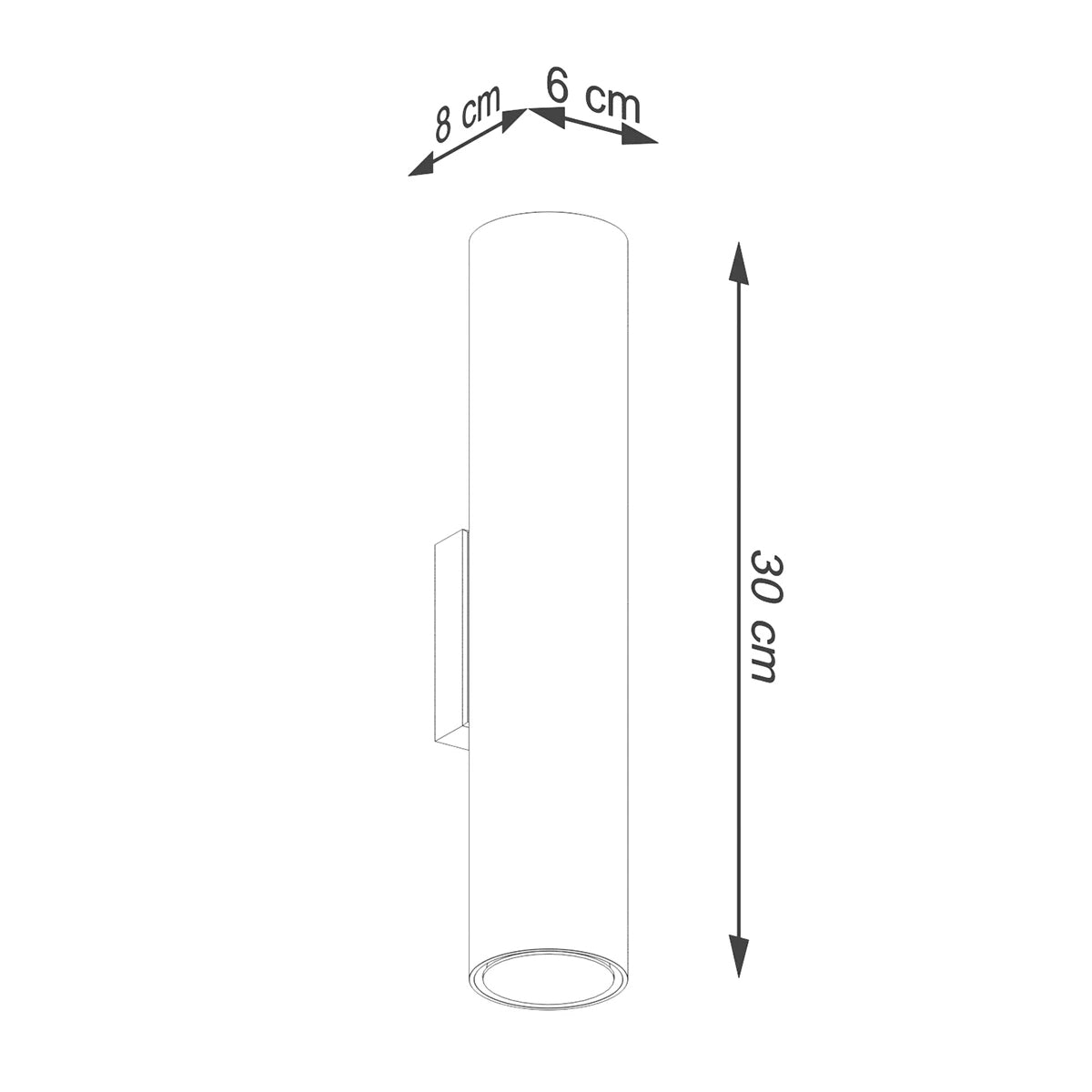 Steel Wall Light With Lagos 2 Lamp - Ocean Green