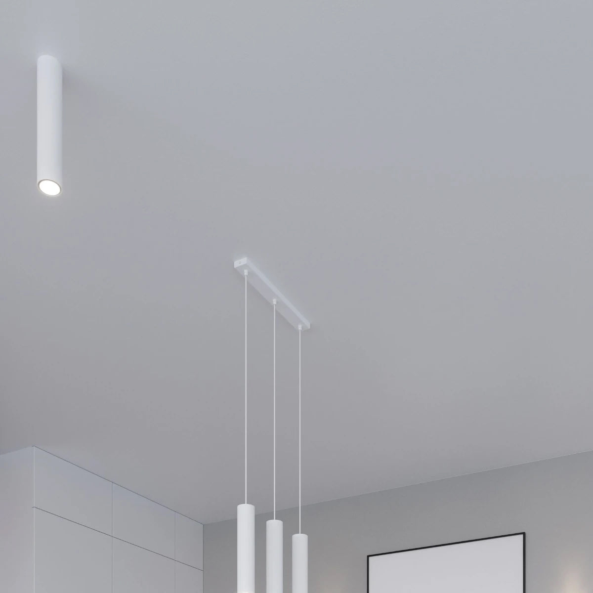 Steel Wall Light With Lagos Lamp - Ocean Green