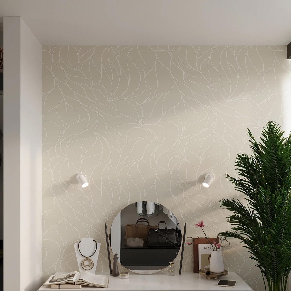 Steel Wall Light With Lemmi 1 Lamp - Bittersweet Shimmer