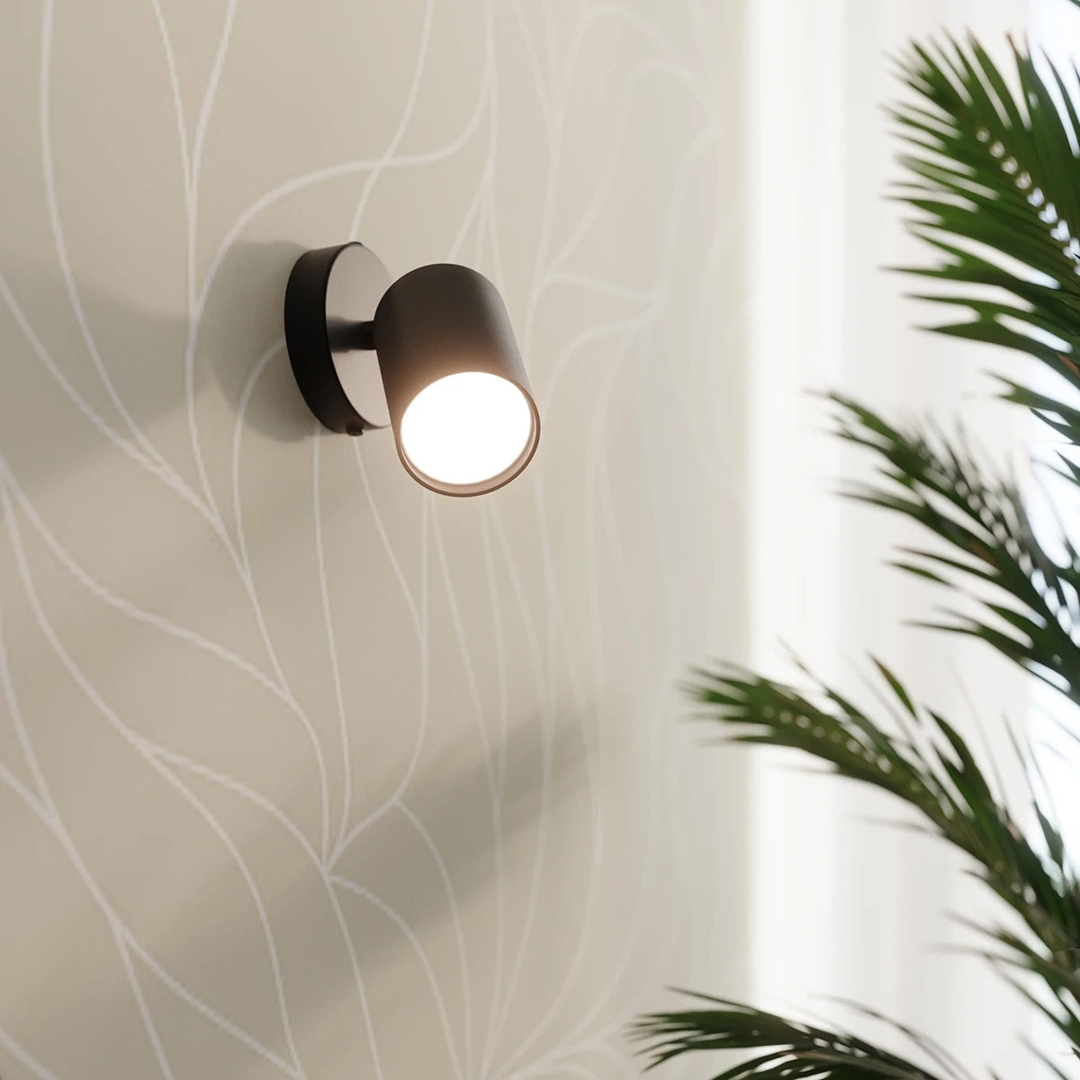 Steel Wall Light With Lemmi 1 Lamp - Bittersweet Shimmer