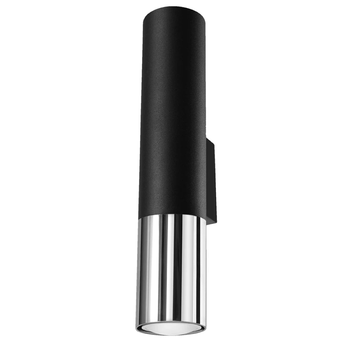 Steel Wall Light With Loopez Lamp in Black - Ocean Green