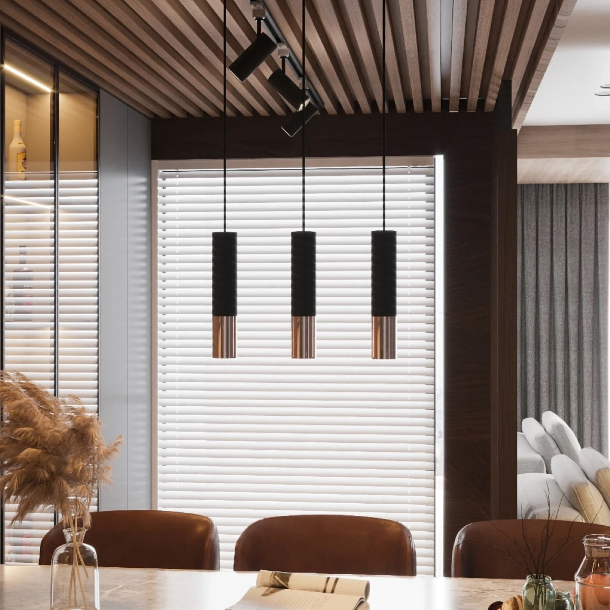 Steel Wall Light With Loopez Lamp in Black - Ocean Green