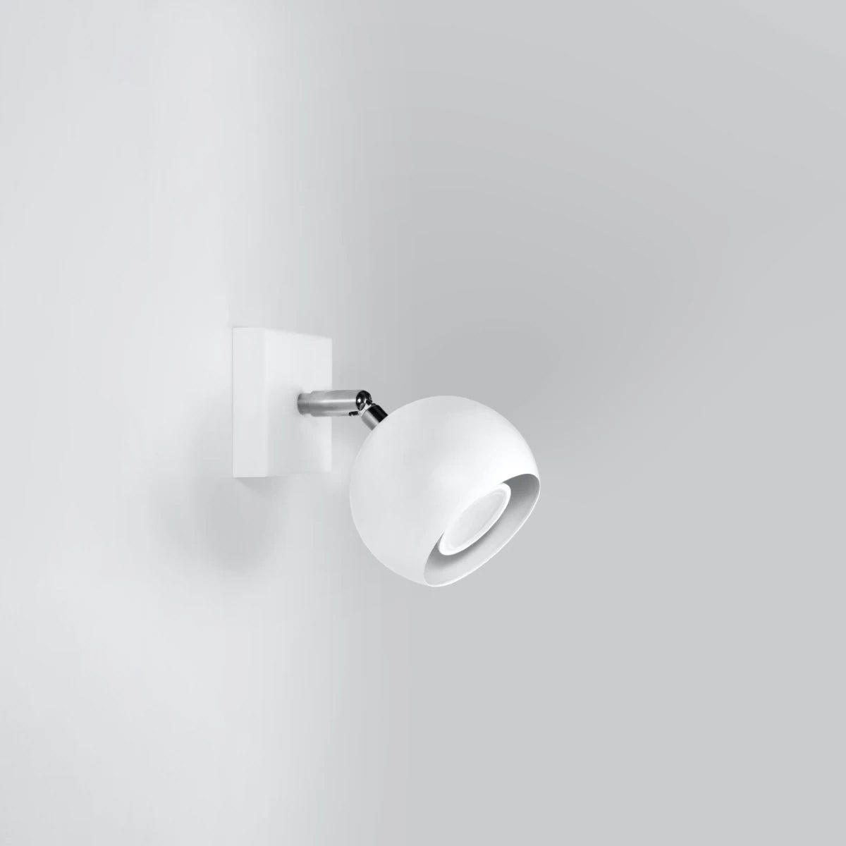 Steel Wall Light With Oculare Lamp - Bittersweet Shimmer