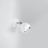 Steel Wall Light With Oculare Lamp - Bittersweet Shimmer