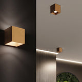 Steel Wall Light With Quad 1 Lamp - Deep Space