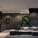 Steel Wall Light With Quad 1 Lamp - Deep Space