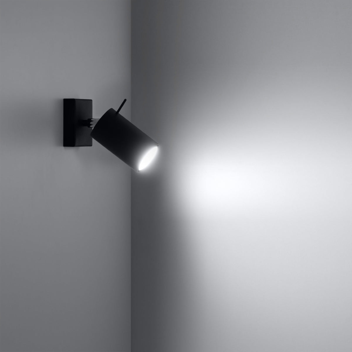 Steel Wall Light With Ring Lamp - Bittersweet Shimmer