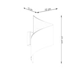 Steel Wall Light With Talassa Lamp - Blue Sapphire