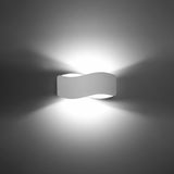 Steel Wall Light With Tila 30 Lamp - Blue Sapphire