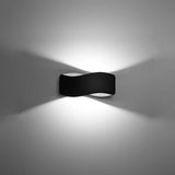 Steel Wall Light With Tila 30 Lamp - Blue Sapphire