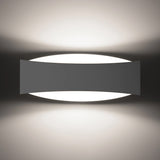 Steel Wall Light With Toni Lamp - Blue Sapphire