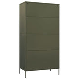 Steel Wardrobe 90cm Wide With 2 Doors - Vantage Home