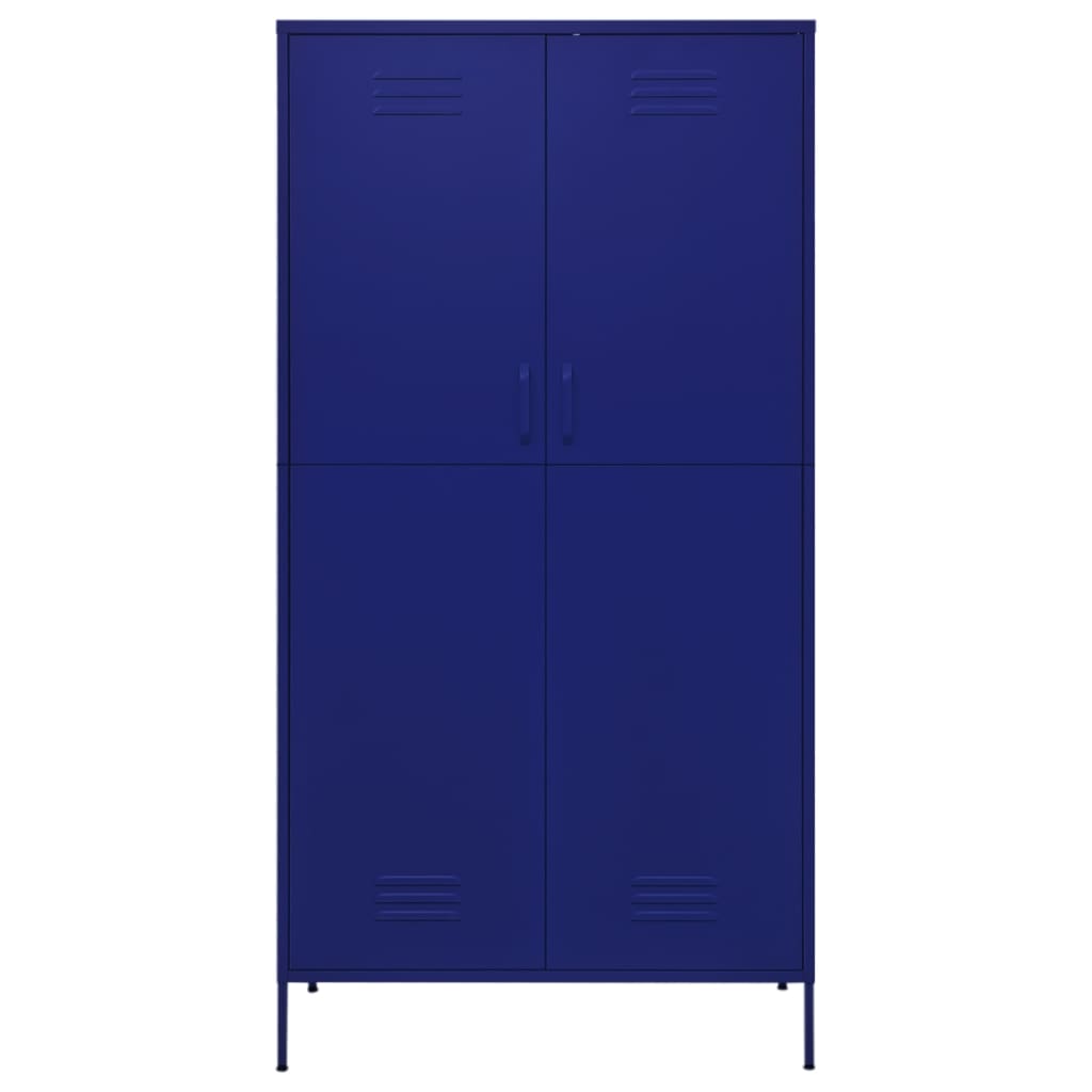 Steel Wardrobe 90cm Wide With 2 Doors - Vantage Home