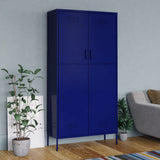 Steel Wardrobe 90cm Wide With 2 Doors - Vantage Home