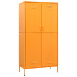Steel Wardrobe 90cm Wide With 2 Doors - Vantage Home