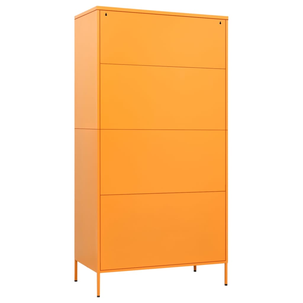 Steel Wardrobe 90cm Wide With 2 Doors - Vantage Home